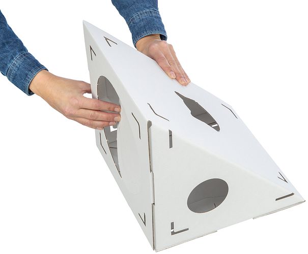 TRIXIE Katzenmöbel Finca Felice, Pappe, 125 × 62 × 62 cm, weiß