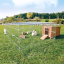 Vorschaubild TRIXIE natura Freilaufgehege mit Abdeckung verzinkt 144x116x58cm