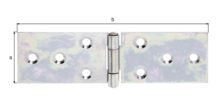 Alberts® Tischband, sendzimirverzinkt, LxB 32x120 mm 346898