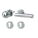 Vorschaubild Griffwerk CHRISTINA Klipptechnik -Edelstahl poliert/matt Rosettengarnitur -Klippt. -Knopf R4 -WR -TS 40-45mm