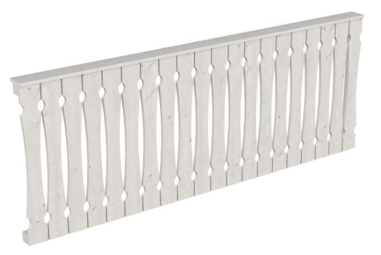 Thumbnail - Skan Holz Seitenwand Balkonschalung für Terrassenüberdachung 300 cm, weiß