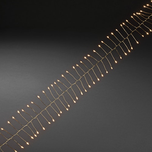 Konstsmide Weihnachtsbeleuchtung  Micro LED Lichterkette 200 bernsteinfarbene Dioden