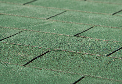 Weka Rechteck- Dachschindeln grün