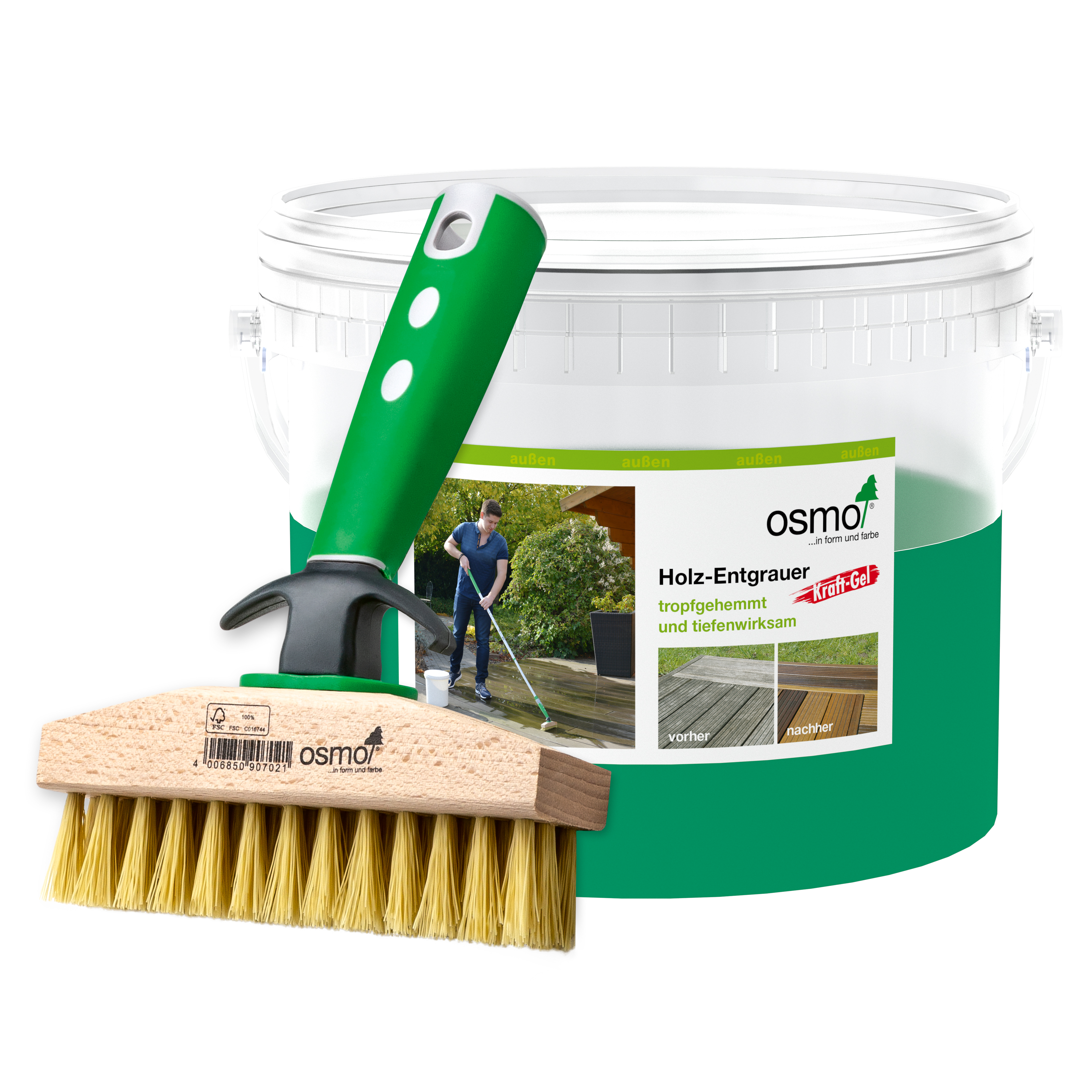 OSMO Terrasse - Holz Entgrauer Kraft Gel 5 l