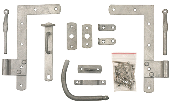 Alberts® Beschlagsortiment, für Lamellen-Einzeltore, feuerverzinkt 222277