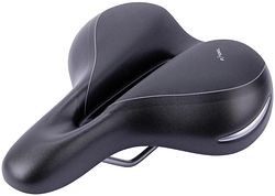 CONTEC Sattel Elliptic + Damen schwarz/silber L 255 x B 226 mm