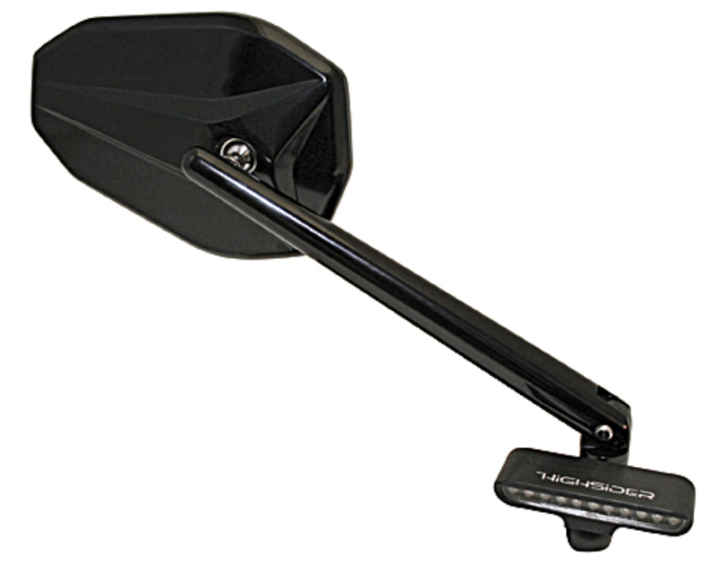 HIGHSIDER pro Stripe LED Blinker Gehäuse Schwarz / Linse Klar (Paar), Vorn