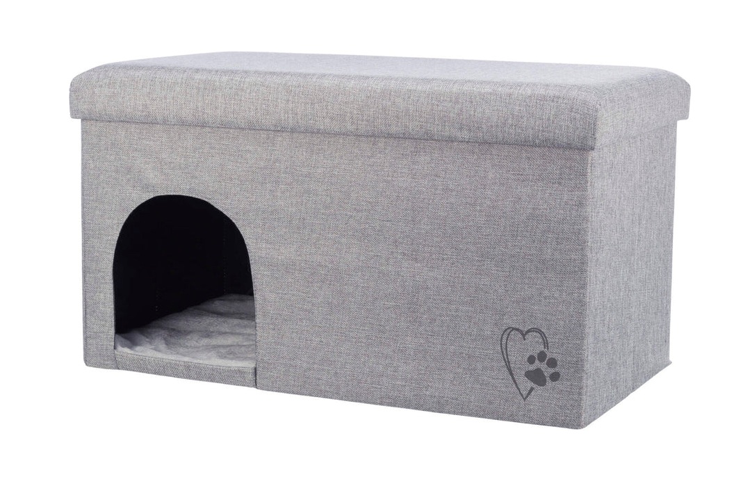 TRIXIE Höhle Kimy, 72 × 40 × 40 cm, hellgrau