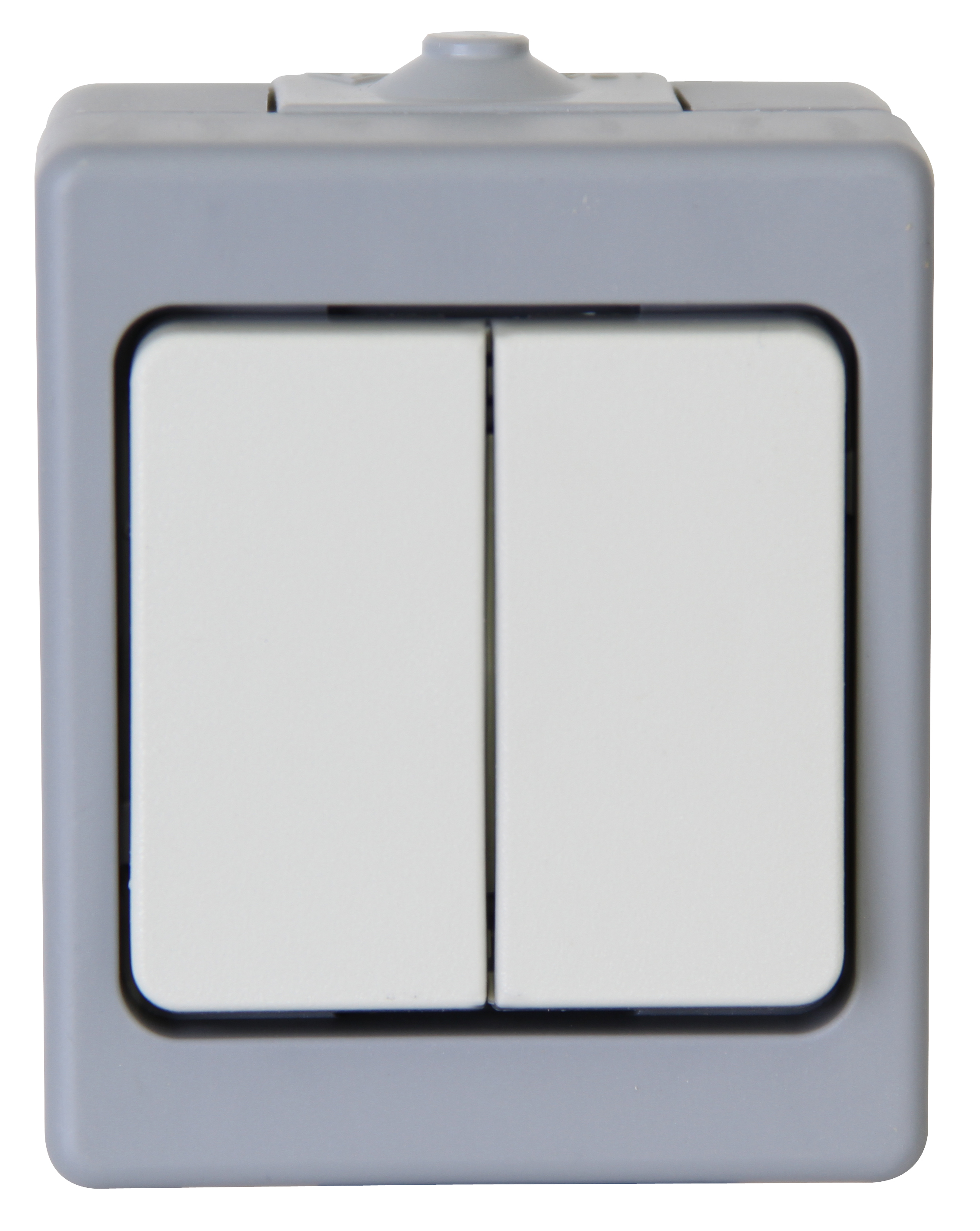 Kopp Serienschalter AP- Feuchtraum STANDARD grau