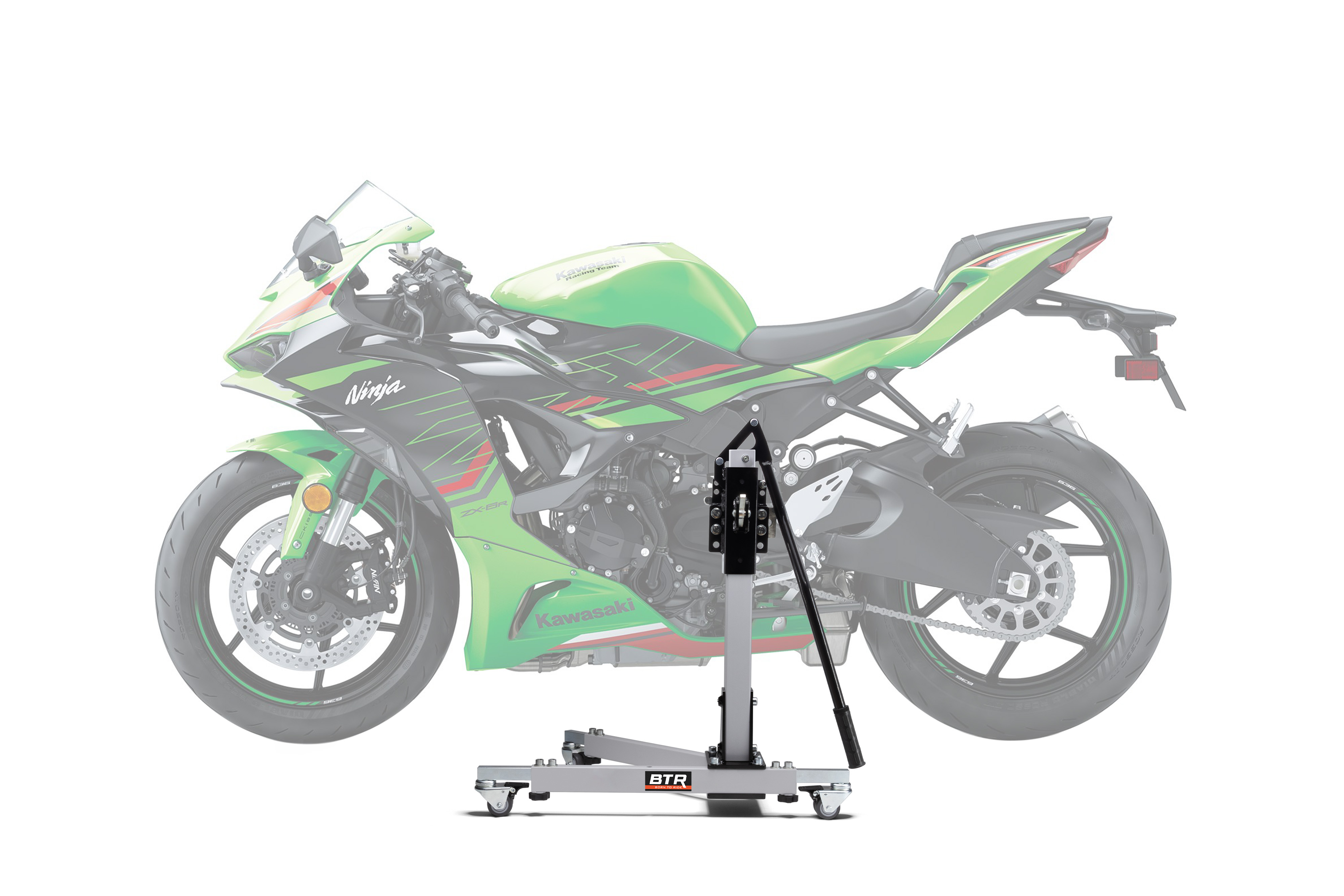 Zentralständer EVOLIFT® für Kawasaki Ninja ZX-6R 24- Shadow Edition (Grundfarbe: Grau)