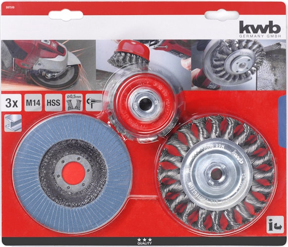 kwb Bürsten Reinigungssatz 3-tlg. 597510
