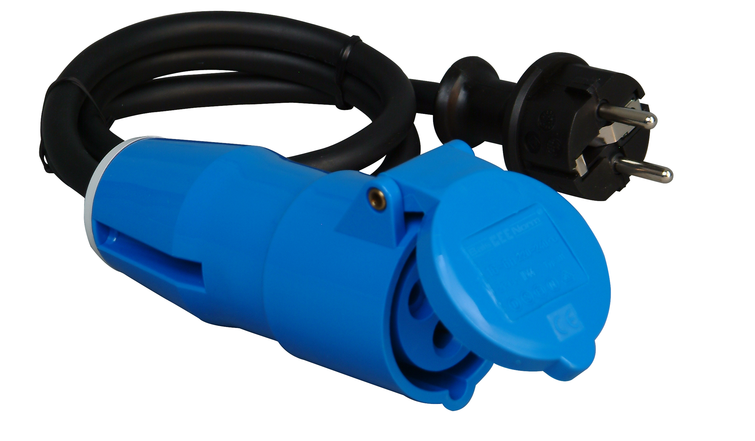 Kopp Caravan- Adapterleitung Schuko-stecker / CEE- Kupplung 3-polig