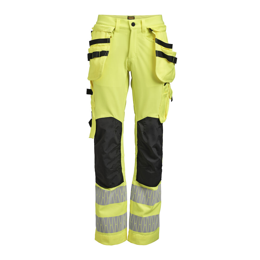Jobman 2271 Damen Bundhose Star Hi-Vis DA48 Gelb  /  Schwarz