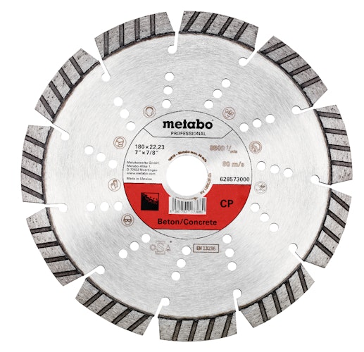 Metabo Diamanttrennscheibe 180x22,23mm"CP"Beton "professional"
