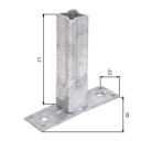 Alberts® Handlaufstütze für Universalpfosten feuerverzinkt Breite 104 mm Tiefe 30 mm 
