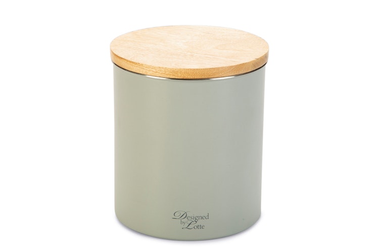 DBL Futterbehälter Canisto 17 x 17 x 21 Centimeter hellgrau Hundenapf