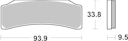Vorschaubild SBS Bremsbelag 889DS-2 Road Racing Endurance (weicher Biss)