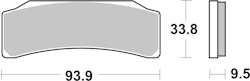SBS Bremsbelag 889DS-2 Road Racing Endurance (weicher Biss)