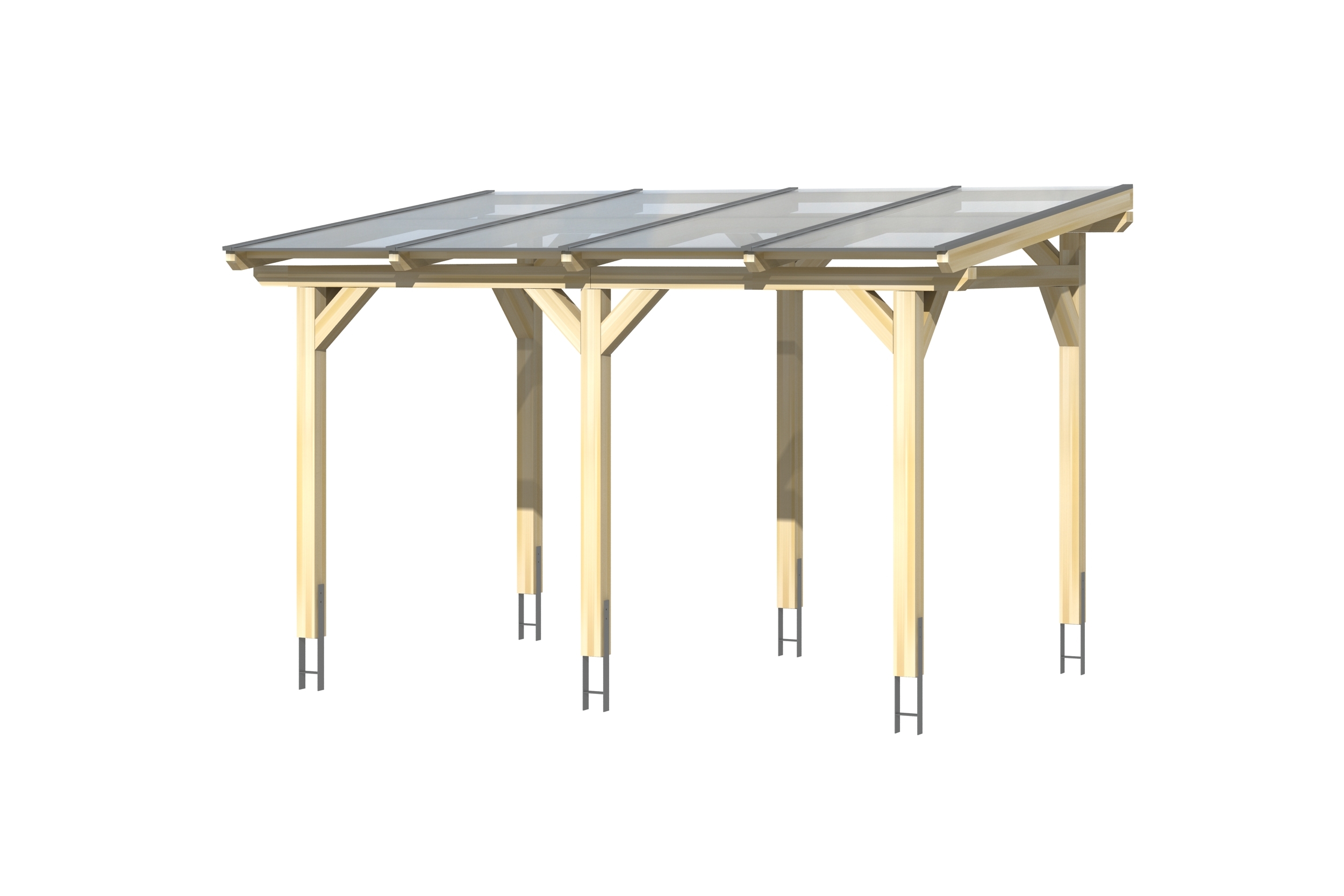 Skan Holz freistehende Terrassenüberdachung Siena 434x300cm