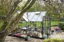 Halls Gewächshaus Garden Room - 12,9 m² inkl. gratis Fundamentrahmen & Fallrohrset