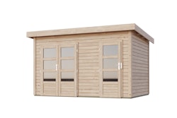 Karibu Gartenhaus Tintrup - 28 mm-364 x 244 cm- naturbelassen
