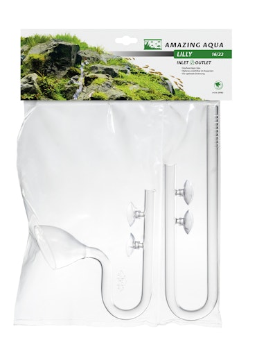 Amazing Aqua Glas Ein-/Auslass Lilly Aquarienzubehör