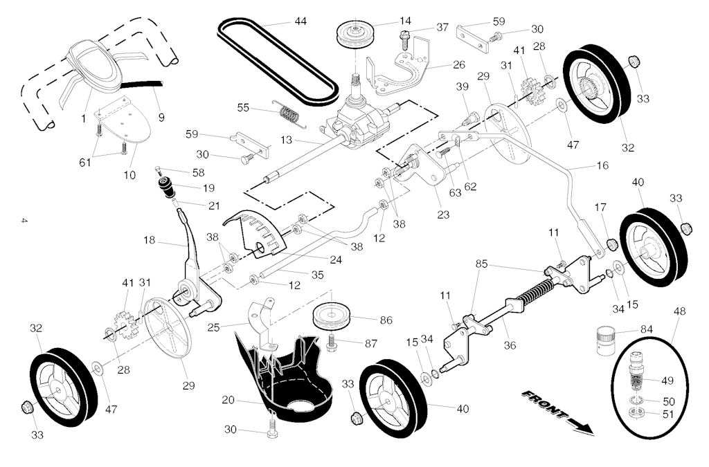Explosionszeichnung Ersatzteile