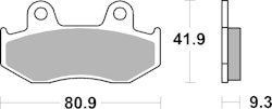 SBS Bremsbelag 709HF Street Ceramic