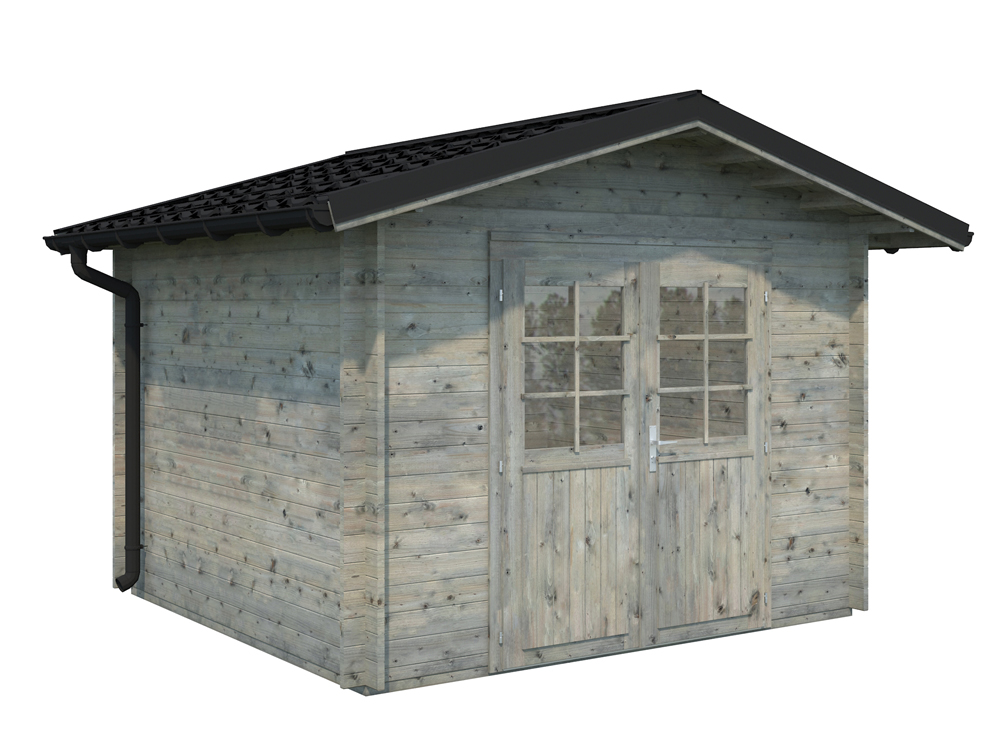 Palmako Leimholzbogen für Carport Grau tauchimprägniert