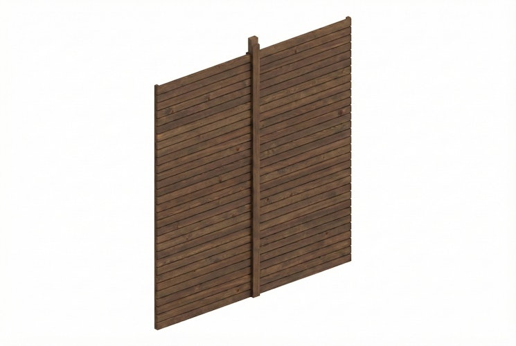Skan Holz Carport Rückwand - Profilschalung (Friesland-Serie)