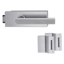 Vorschaubild Griffwerk Glastürbeschlag PURISTO S mit Griff VAYA 137 TRI unverschließbar Flüster 3-tlg. Bänder VAYA 137 TRI Edelstahl matt