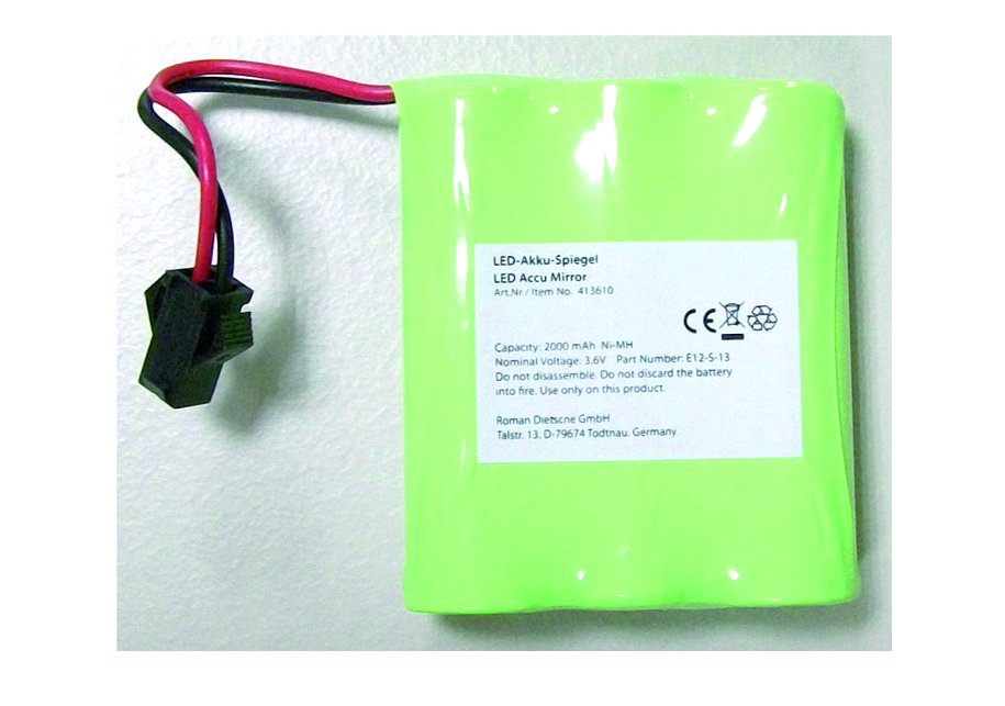 Bravat Akku für Kosmetikspiegel