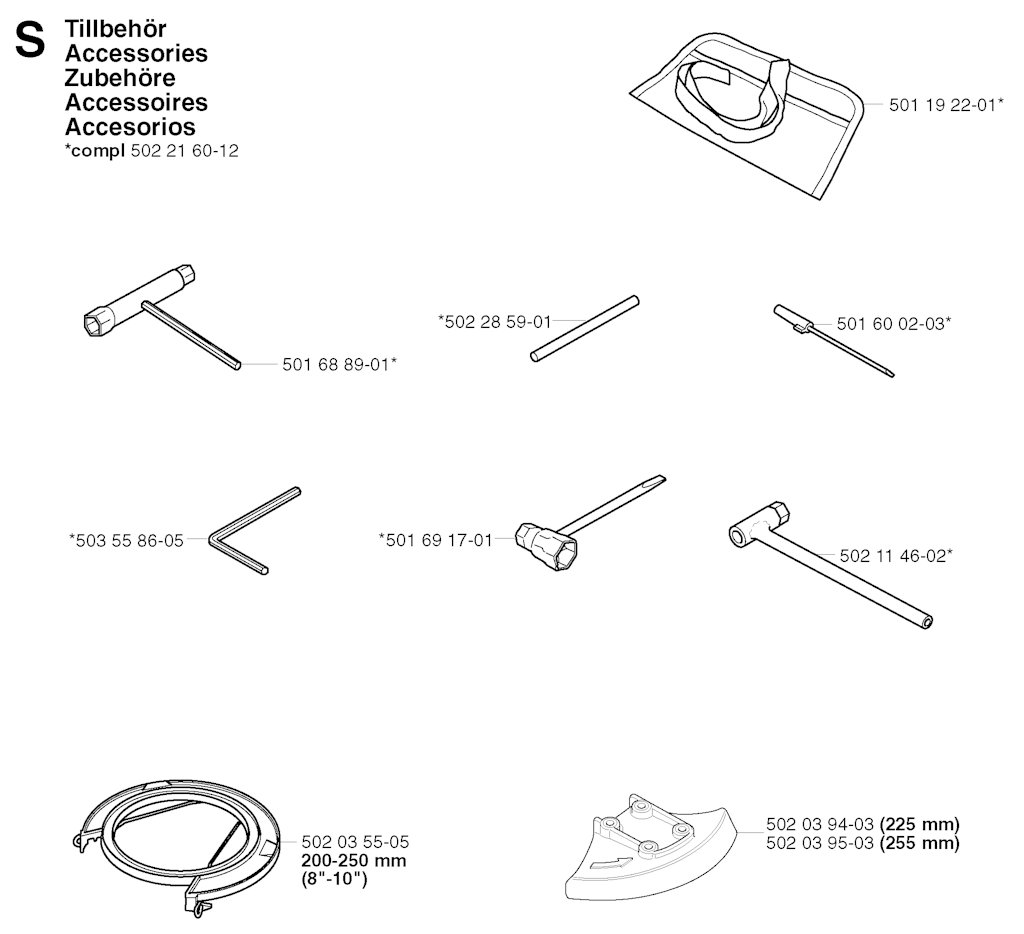 Explosionszeichnung Ersatzteile