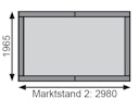 Karibu Marktstand Verkaufsshaus 1/2 - 19 mm