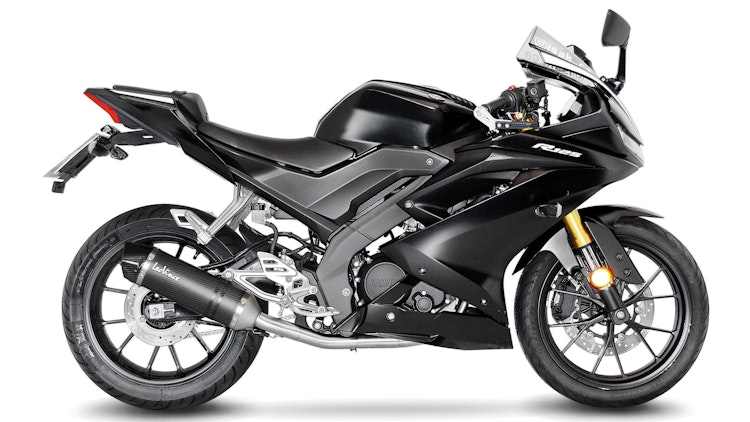 LeoVince Komplettanlage Carbon SBK LV ONE EVO für YAMAHA MT-125 / YZF-R125 mit Katalysator