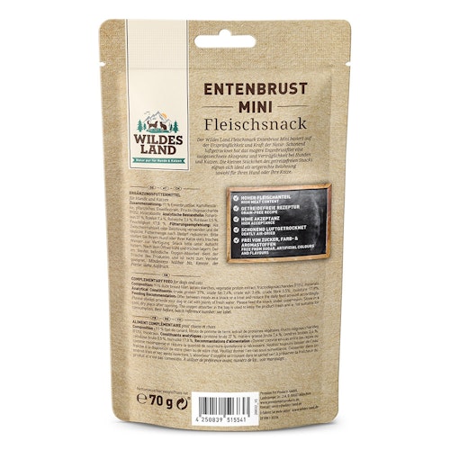 WILDES LAND Katze 70g Entenbrust Mini