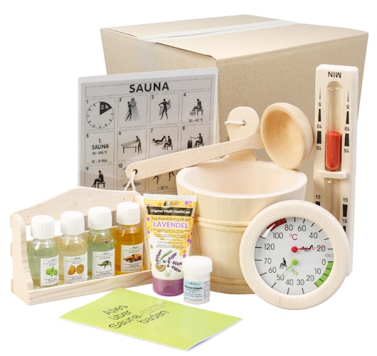 Eliga Sauna-Zubehör-Set "All-in" 12-teilig