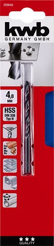 kwb HSS Spiralbo DIN338  4,8 mm SB 209648