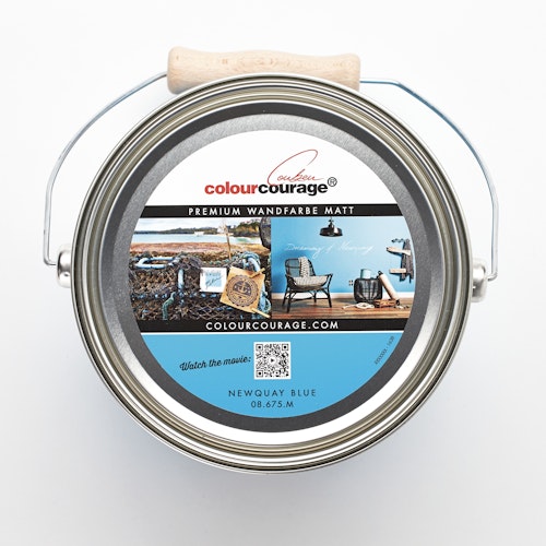colourcourage® Premium Wandfarbe matt Newquay Blue