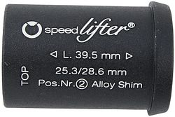 by,schulz Reduzierhülse Speedlifter 25,4 mm schwarz 39,5 lang