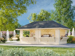 Palmako Kiosk Bianca 16,6 m² Set 112 - 28  mm