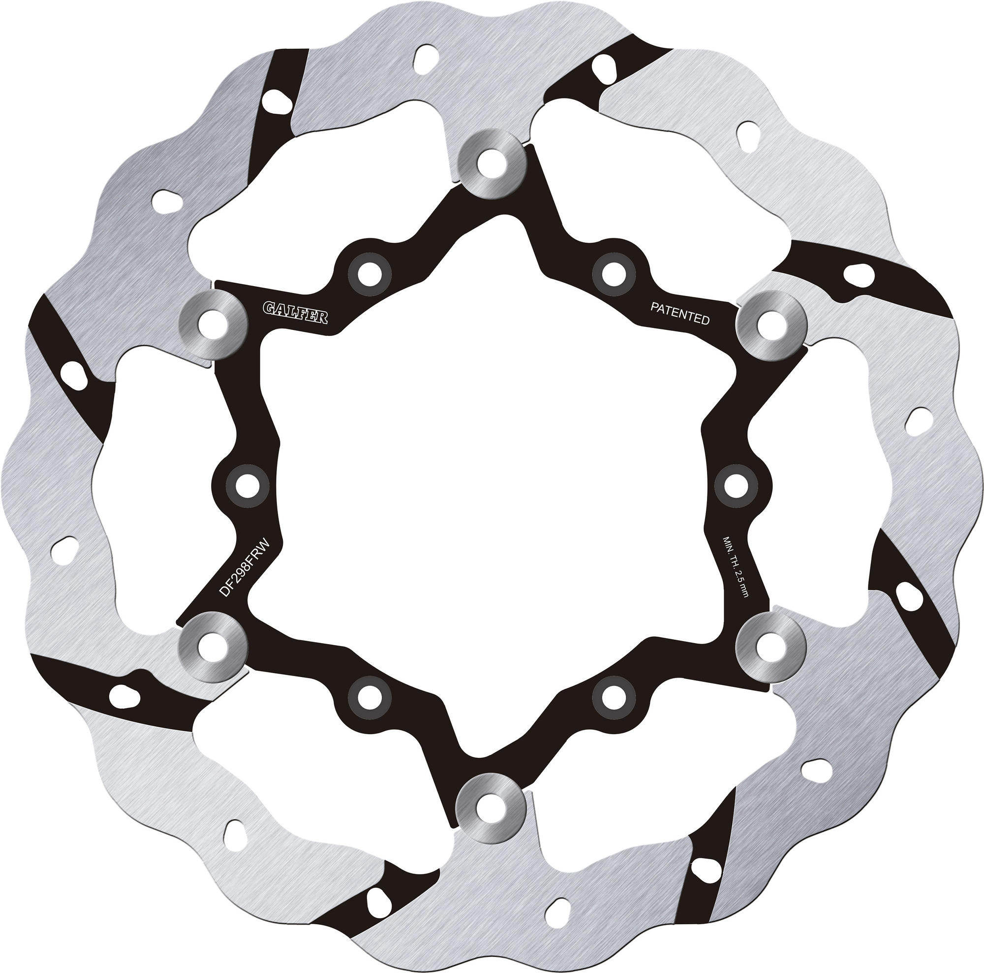 Galfer Bremsscheibe DF298 - Typ FRW (Offroad schwimmend grooved)