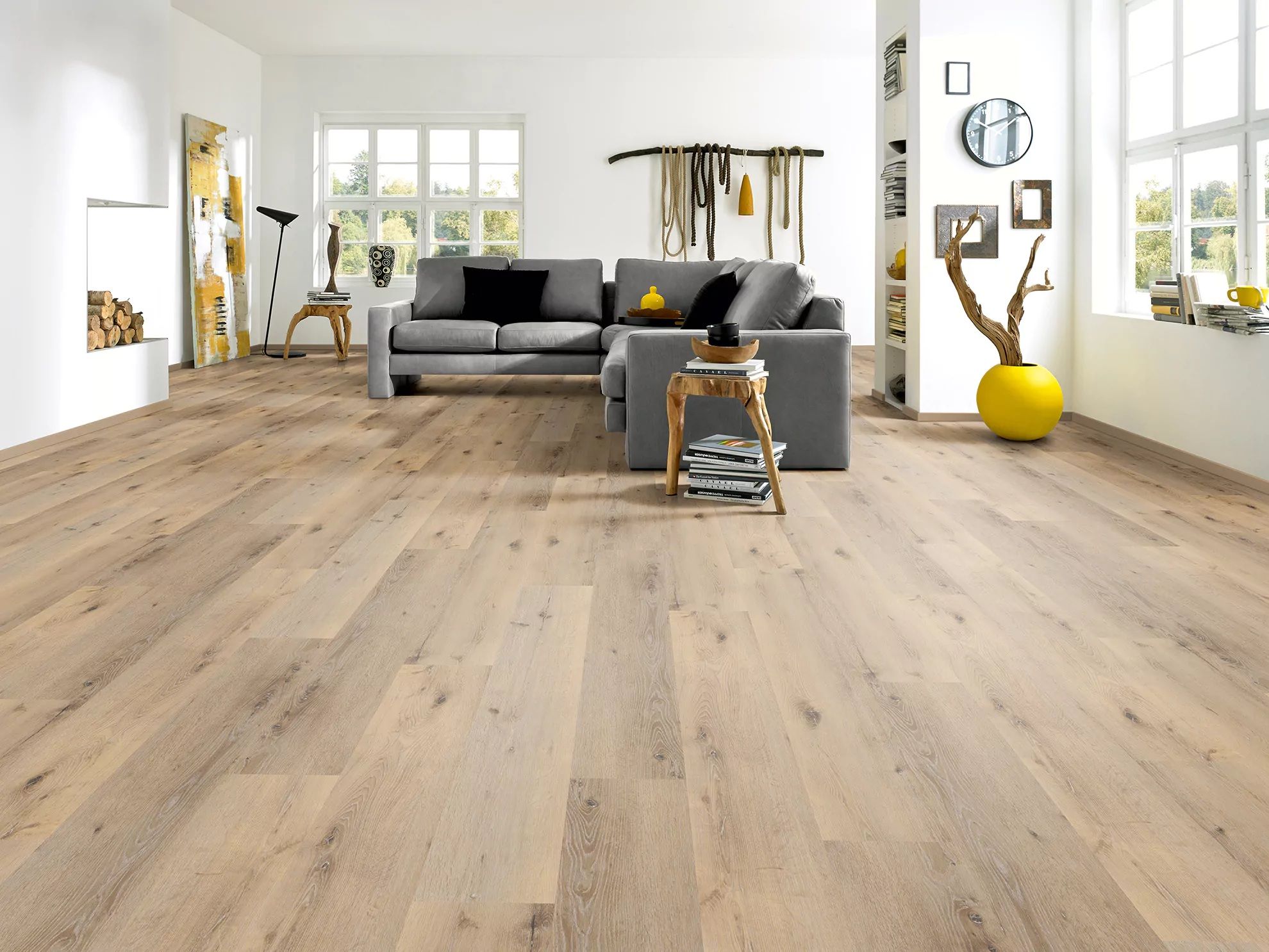 KWG Trend Synchrony Premiumeiche cappuccino Designboden Solidtec 121,8x22,6 cm