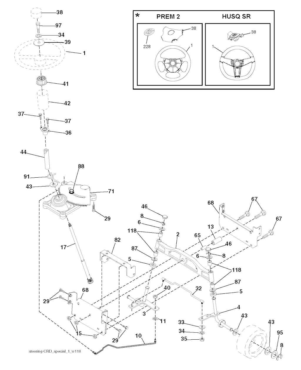Explosionszeichnung Ersatzteile