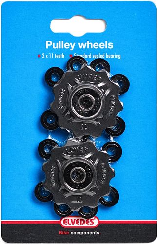 Elvedes Schaltrollen-Kit schwarz 8-, 10-, 11-fach, SRAM 7.0, 9.0, 2x11 Zä