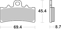 SBS Bremsbelag 877HS Street Sinter