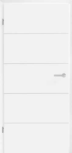 Hörmann Zimmertür-Komplettset aus BaseLine-Zarge und DesignLine Holz-Zimmertürblatt Stripe 15 mit 4 Streifen