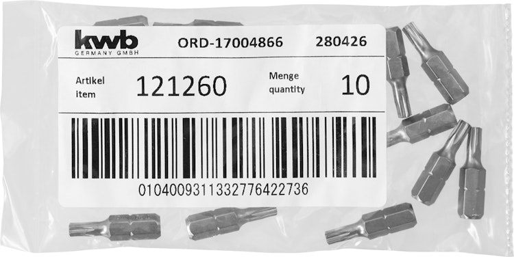 kwb Bit 25mm Torx 20 Industry LS 121260
