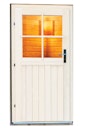 Vorschaubild Karibu klassische Türe für Außensauna mit Klarglas-Lichtausschnitten