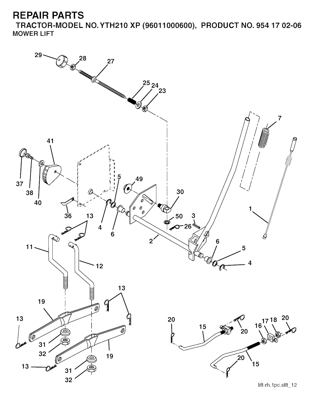Explosionszeichnung Ersatzteile